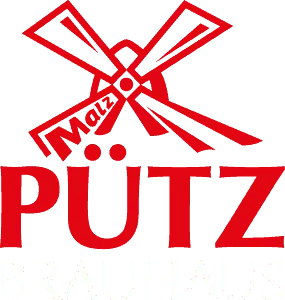 Das Logo vom Brauhaus Pütz im Belgischen Viertel.